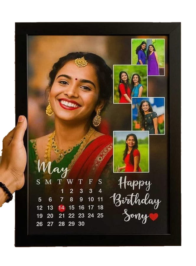 Frame Personalised Photo Frame for Birthday Gifts Collage Customised Photo Frames for Happy Birthday