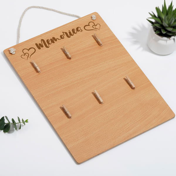 Personalized Wedding Wooden Memory Board