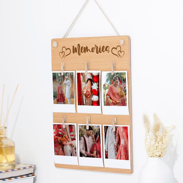 Personalized Wedding Wooden Memory Board